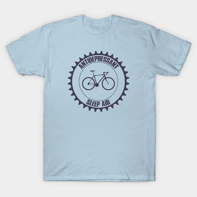 Cycling Antidepressant, Sleep Aid T-Shirt by esskay1000